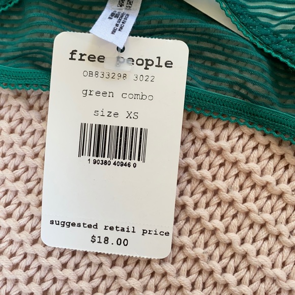 Free People Mesh Bikini - Green Combo - NWT - Picture 2 of 4